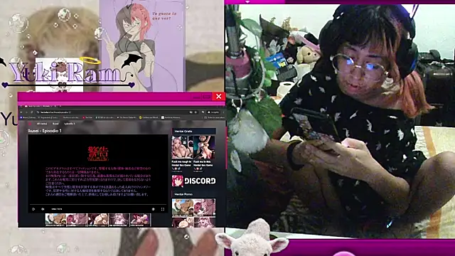 Snapshot of YukiRam chatting on January 16, 2:37 am YukiRam online show from January 16, 2:37 am