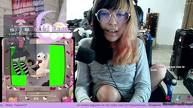 Snapshot of YukiRam chatting on February 25, 3:16 am YukiRam online show from February 25, 3:16 am