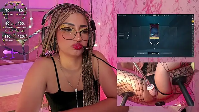 Snapshot of AriaNova_ chatting on March 9, 1:48 pm AriaNova online show from March 9, 1:48 pm