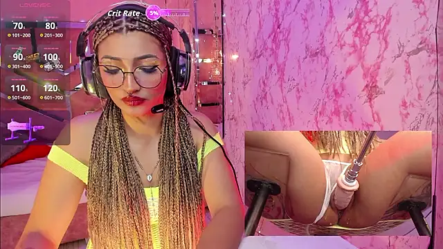 Snapshot of AriaNova_ chatting on March 12, 1:28 pm AriaNova online show from March 12, 1:28 pm