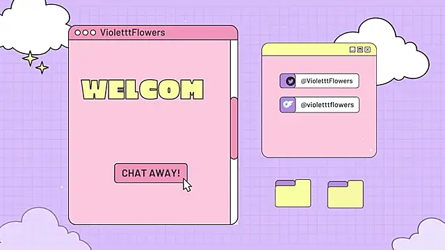 Snapshot of violetttflowers chatting on February 21, 2:01 am violetttflowers online show from February 21, 2:01 am