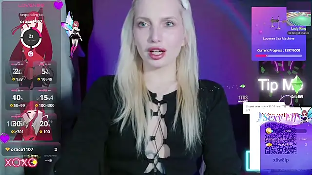 Snapshot of SpaceMarsi chatting on May 13, 6:49 pm SpaceMarsi online show from May 13, 6:49 pm
