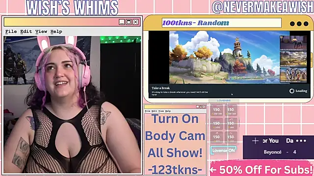 nevermakeawish online show from May 19, 9:26 am