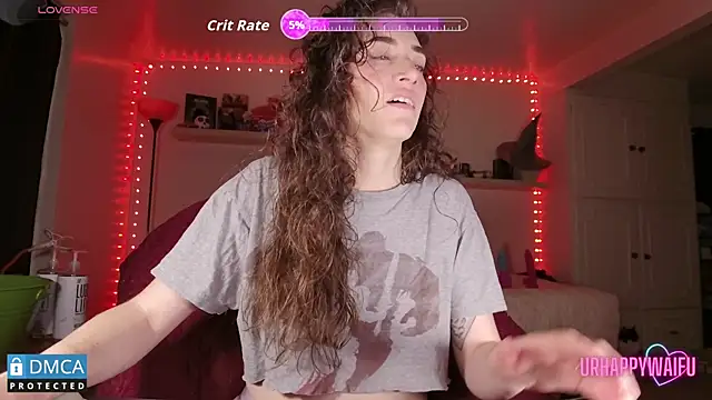 Snapshot of urhappywaifu chatting on October 15, 12:22 am urhappywaifu online show from October 15, 12:22 am