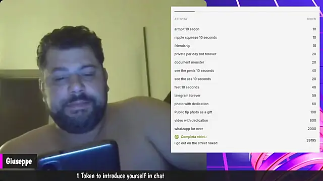 giuseppelovisi85 online show from October 24, 4:47 pm