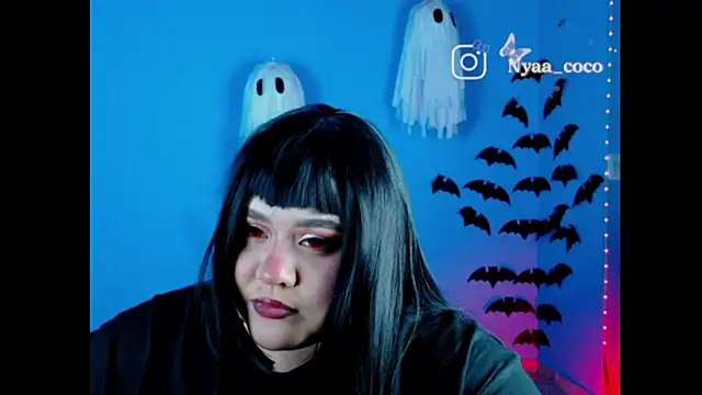 Snapshot of Nyaa_Coco chatting on October 18, 1:08 am Nyaa Coco online show from October 18, 1:08 am