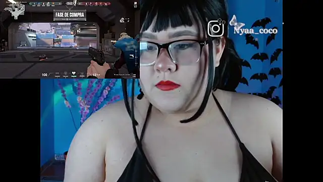 Snapshot of Nyaa_Coco chatting on October 25, 1:46 am Nyaa Coco online show from October 25, 1:46 am