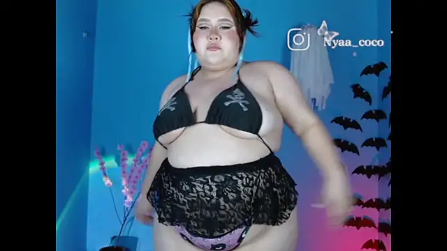 Snapshot of Nyaa_Coco chatting on October 28, 3:21 am Nyaa Coco online show from October 28, 3:21 am