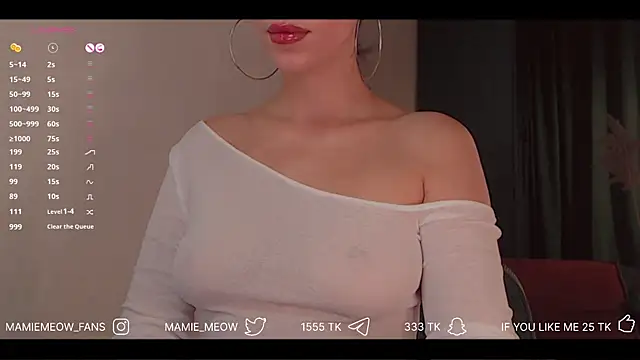 Snapshot of Mamiemeow chatting on September 23, 1:58 pm Mamiemeow online show from September 23, 1:58 pm