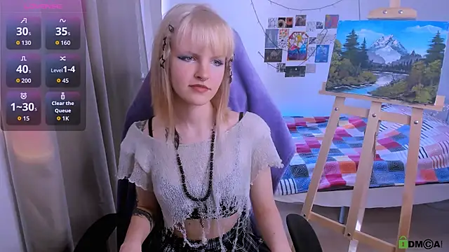 Snapshot of Mel_the_drawer chatting on March 11, 10:54 am Mel the drawer online show from March 11, 10:54 am