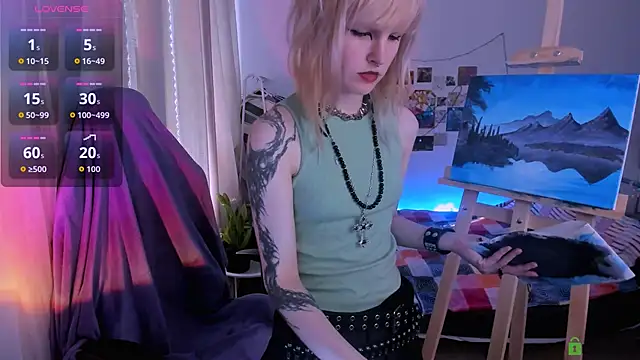 Snapshot of Mel_the_drawer chatting on March 17, 1:47 pm Mel the drawer online show from March 17, 1:47 pm