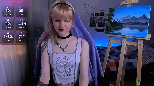 Snapshot of Mel_the_drawer chatting on March 18, 2:20 pm Mel the drawer online show from March 18, 2:20 pm