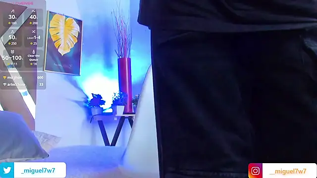   Miguel7w7 online show from January 8, 7:38 pm