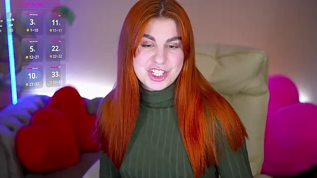 Snapshot of GingerPinky chatting on February 20, 7:36 pm GingerPinky online show from February 20, 7:36 pm