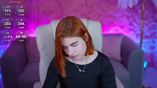 Snapshot of GingerPinky chatting on March 29, 1:00 pm GingerPinky online show from March 29, 1:00 pm