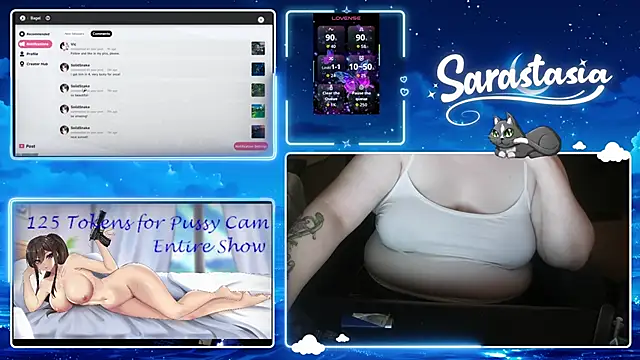 Snapshot of Sarastasia417 chatting on June 30, 12:22 am Sarastasia417 online show from June 30, 12:22 am