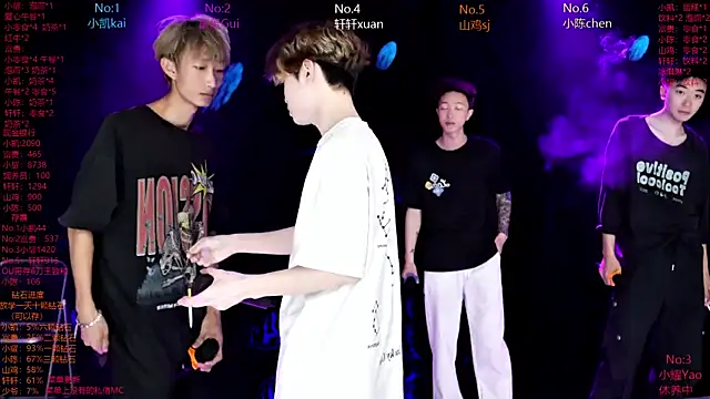 Snapshot of AOA-boy chatting on April 2, 4:54 am AOA-boy online show from April 2, 4:54 am