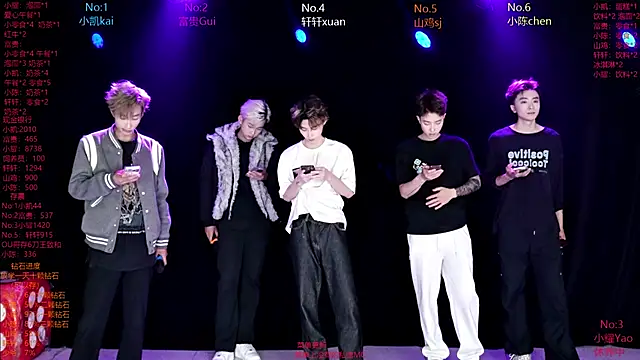 Snapshot of AOA-boy chatting on April 3, 1:25 am AOA-boy online show from April 3, 1:25 am