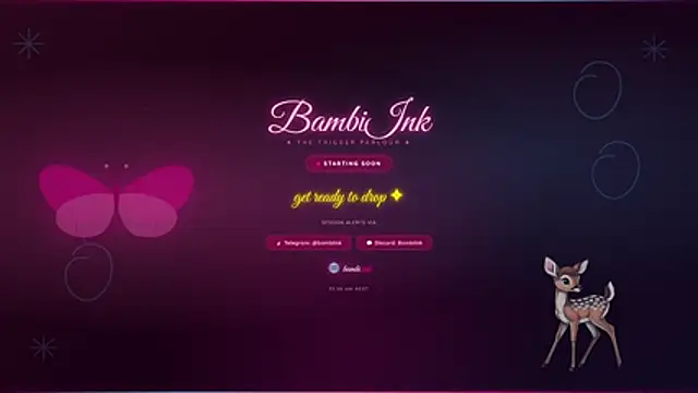 BambiInkXXX online show from April 21, 2:56 pm