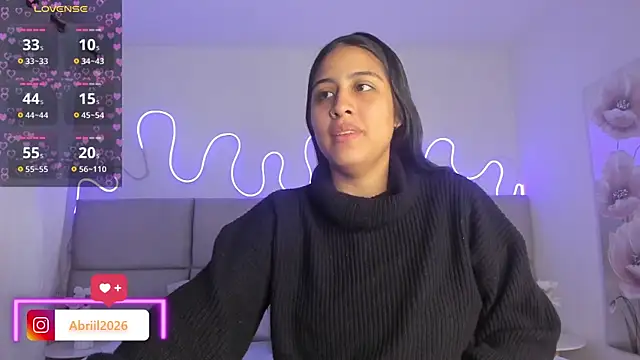 Snapshot of Abrilll2 chatting on March 31, 2:46 am Abrilll2 online show from March 31, 2:46 am