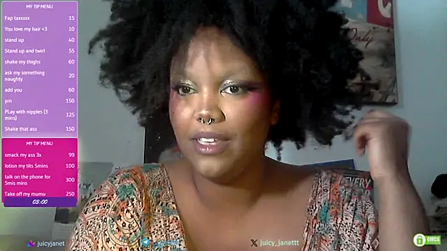 juicy janet online show from March 18, 6:22 pm