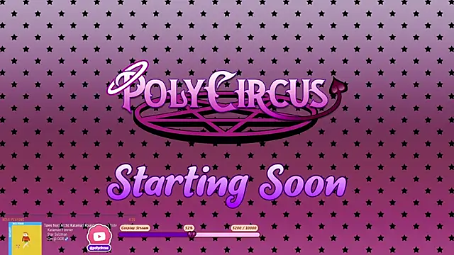 Snapshot of PolyCircus chatting on April 21, 3:13 am PolyCircus online show from April 21, 3:13 am