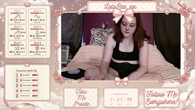 lolarae xx online show from June 6, 4:44 pm