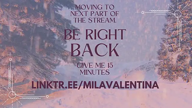 MilaValentina online show from February 1, 3:30 am