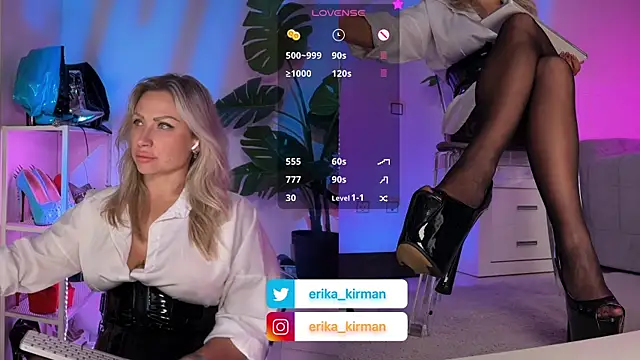 Erika Kirman online show from June 16, 10:07 am