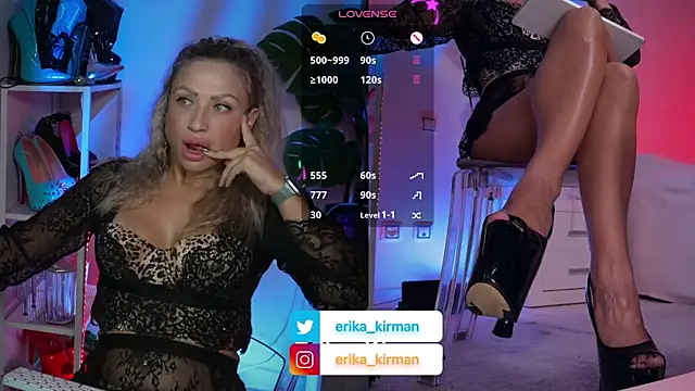 Erika Kirman online show from August 2, 9:08 am