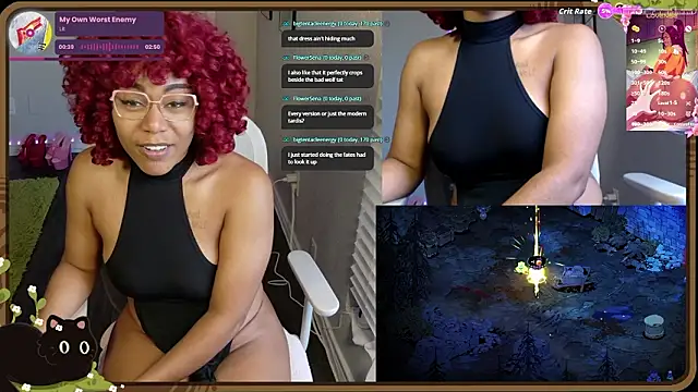 Snapshot of Cheybaaee chatting on March 12, 5:52 pm Cheybaaee online show from March 12, 5:52 pm