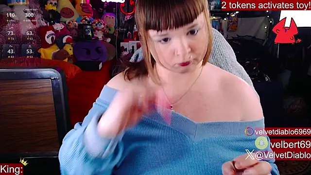 VelvetDiablo online show from January 7, 1:08 am