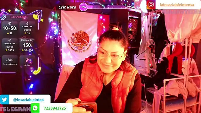 LaInsaciableIntensa online show from February 15, 12:29 am
