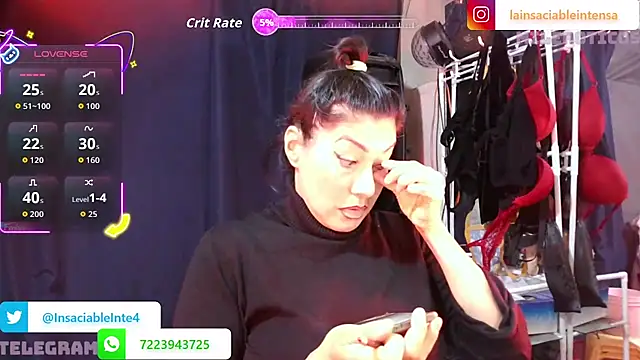 LaInsaciableIntensa online show from May 8, 1:44 am