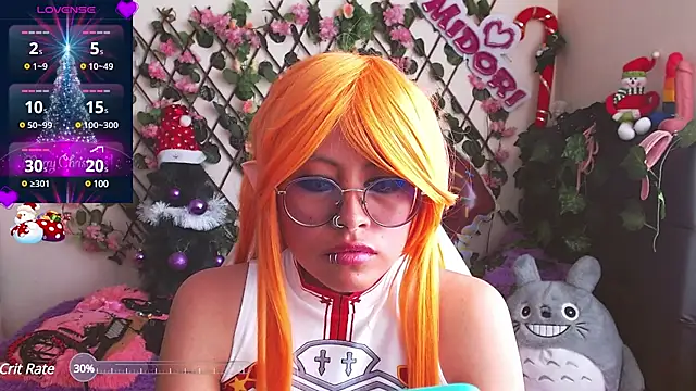 Snapshot of MidoriQuiinn chatting on December 13, 8:04 pm MidoriQuiinn online show from December 13, 8:04 pm