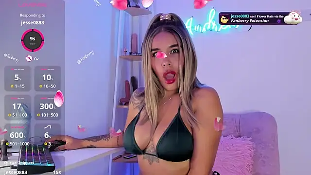 andrea lopezz  online show from March 6, 12:43 am