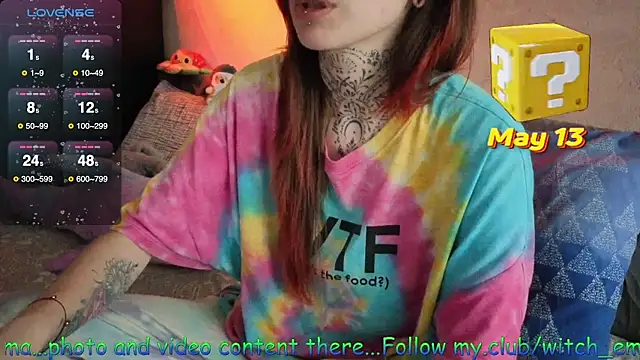 Witch Emma online show from May 13, 4:26 pm