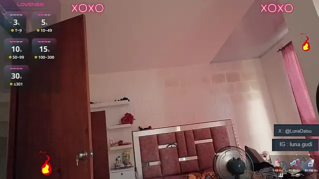 Snapshot of LunaGudi chatting on October 3, 1:08 pm LunaGudi online show from October 3, 1:08 pm