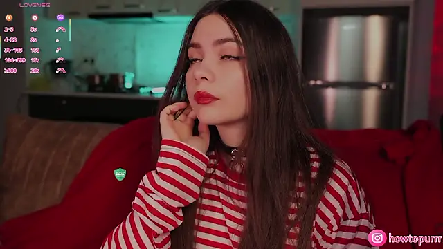 Snapshot of How2Meow chatting on February 9, 5:06 pm How2Meow online show from February 9, 5:06 pm