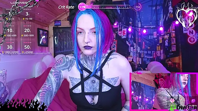 Snapshot of NekoCyber chatting on January 8, 6:09 pm NekoCyber online show from January 8, 6:09 pm
