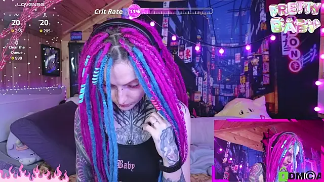 Snapshot of NekoCyber chatting on September 27, 5:12 am NekoCyber online show from September 27, 5:12 am