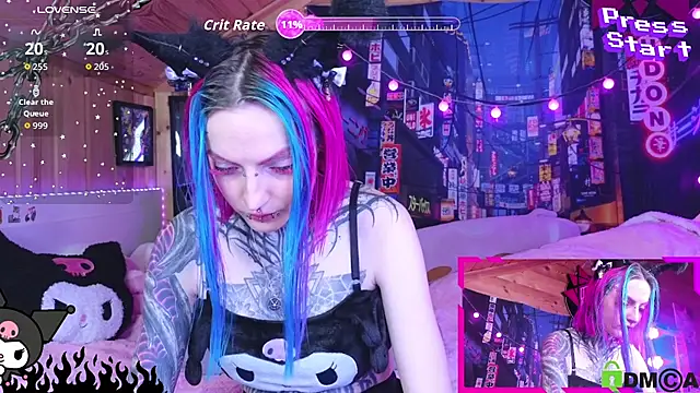 Snapshot of NekoCyber chatting on February 15, 5:04 am NekoCyber online show from February 15, 5:04 am