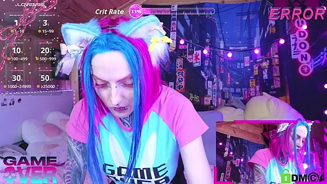 Snapshot of NekoCyber chatting on March 15, 5:02 am NekoCyber online show from March 15, 5:02 am