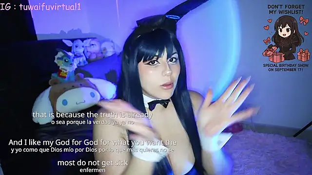 TuWaifuVirtual1 online show from September 11, 12:55 am