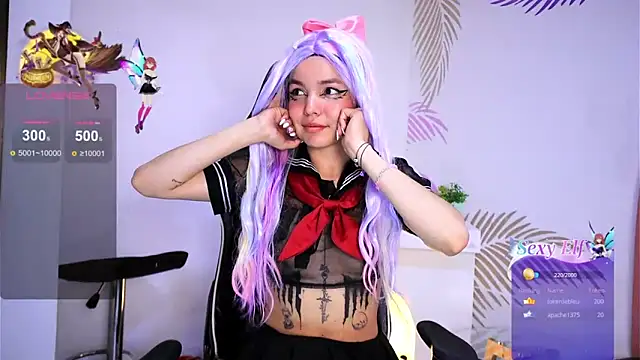 dianebleu online show from February 17, 7:15 am