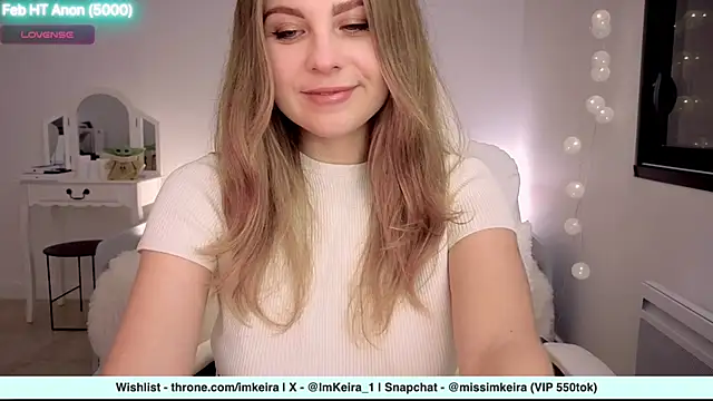ImKeira online show from February 2, 8:19 pm