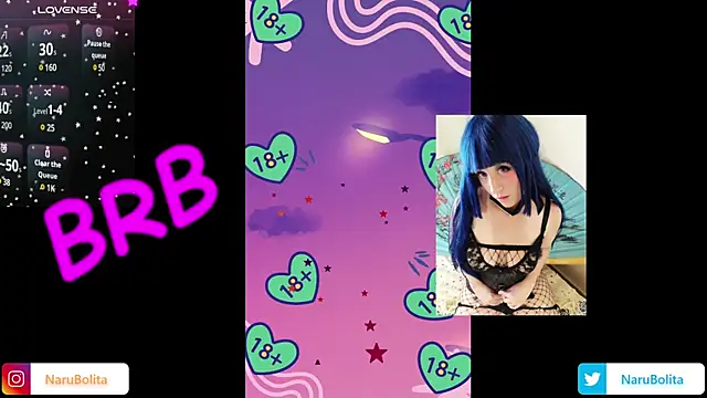 Snapshot of NaruBolita chatting on January 22, 12:38 pm NaruBolita online show from January 22, 12:38 pm